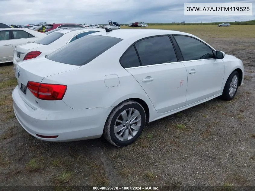 3VWLA7AJ7FM419525 2015 Volkswagen Jetta 2.0L Tdi Se