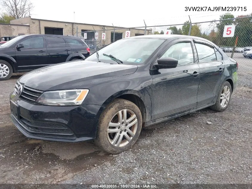 3VW2K7AJ9FM239715 2015 Volkswagen Jetta 2.0L S