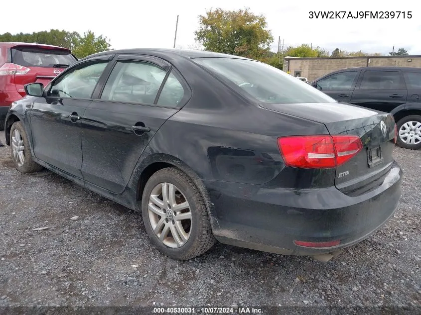 3VW2K7AJ9FM239715 2015 Volkswagen Jetta 2.0L S