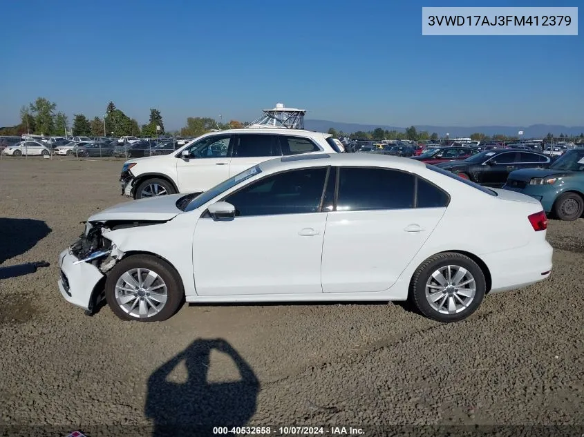 3VWD17AJ3FM412379 2015 Volkswagen Jetta 1.8T Se