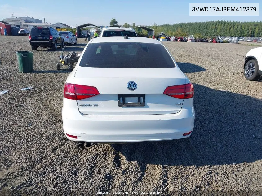 3VWD17AJ3FM412379 2015 Volkswagen Jetta 1.8T Se