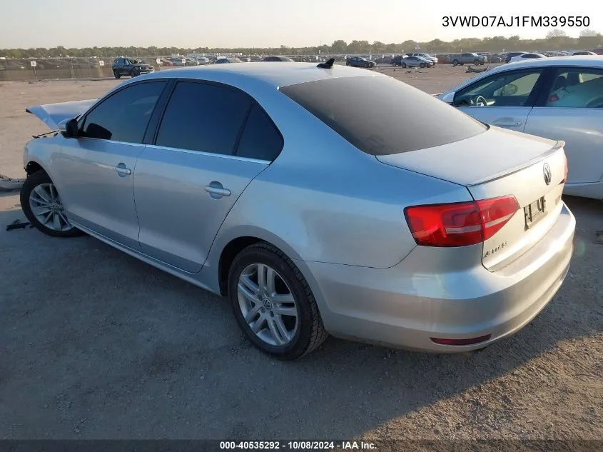 3VWD07AJ1FM339550 2015 Volkswagen Jetta Se