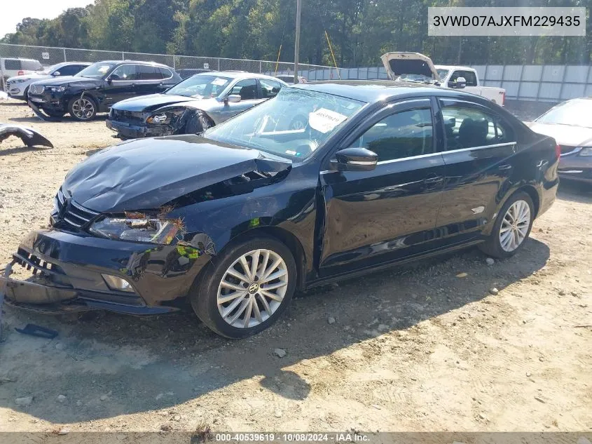 3VWD07AJXFM229435 2015 Volkswagen Jetta 1.8T Se