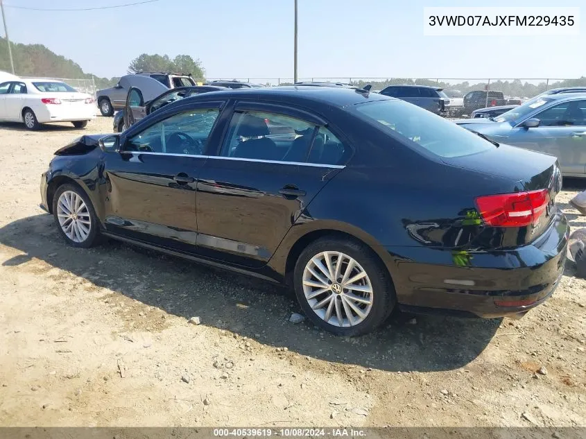 2015 Volkswagen Jetta 1.8T Se VIN: 3VWD07AJXFM229435 Lot: 40539619