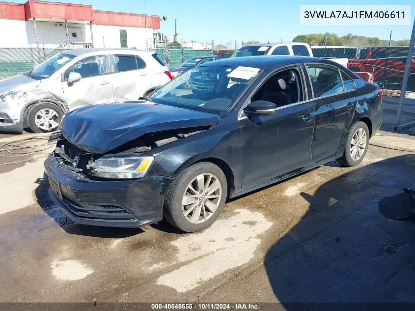 2015 Volkswagen Jetta 2.0L Tdi Se VIN: 3VWLA7AJ1FM406611 Lot: 40548555