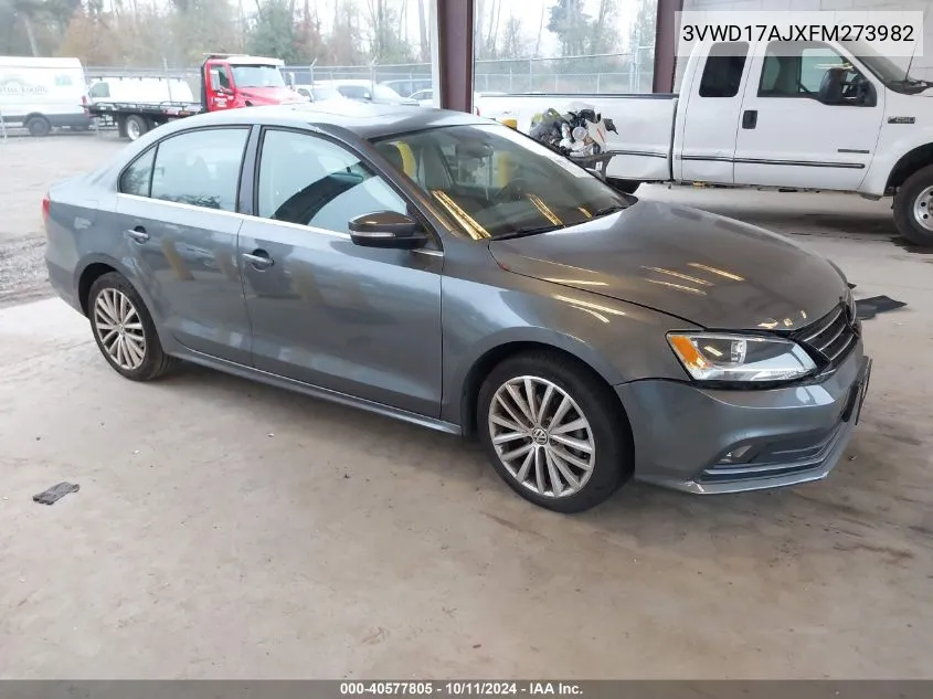 2015 Volkswagen Jetta 1.8T Se VIN: 3VWD17AJXFM273982 Lot: 40577805