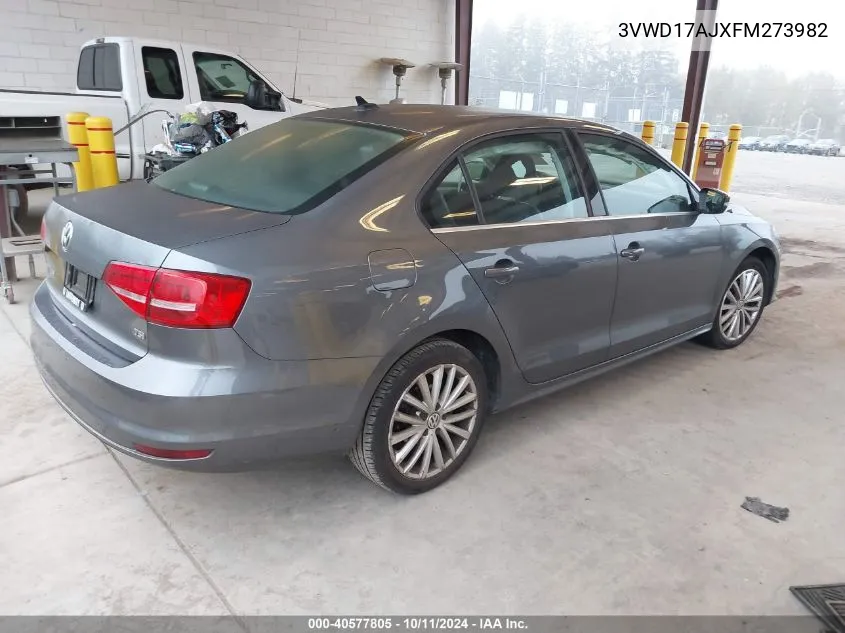 2015 Volkswagen Jetta 1.8T Se VIN: 3VWD17AJXFM273982 Lot: 40577805