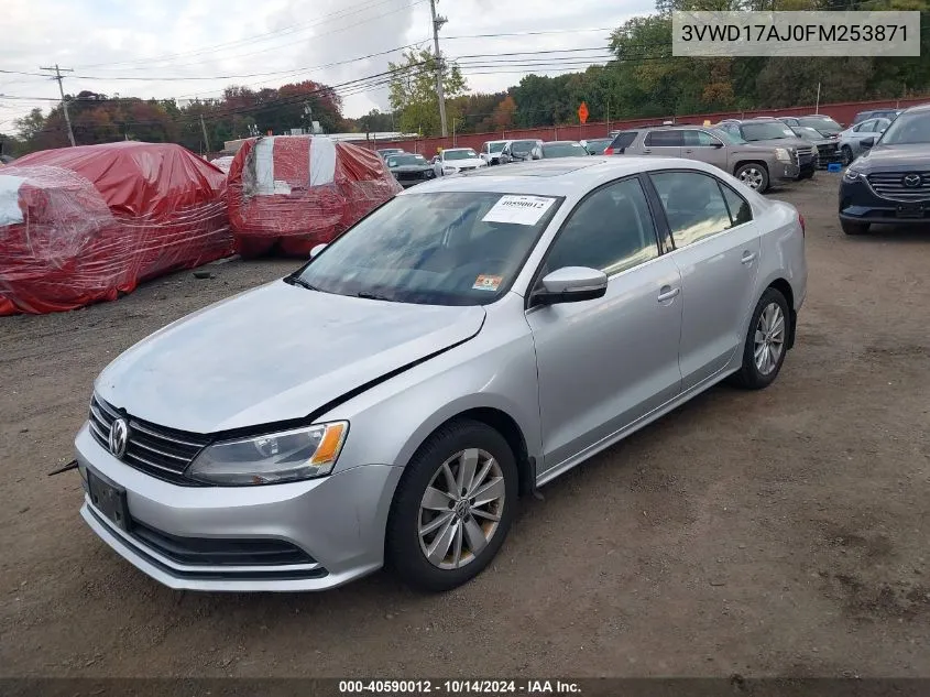 2015 Volkswagen Jetta 1.8T Se VIN: 3VWD17AJ0FM253871 Lot: 40590012