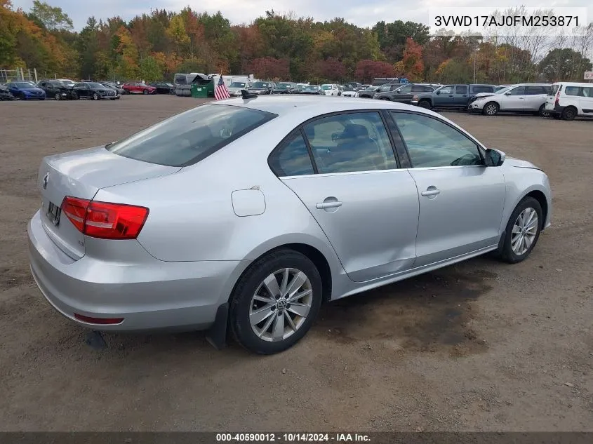 2015 Volkswagen Jetta 1.8T Se VIN: 3VWD17AJ0FM253871 Lot: 40590012