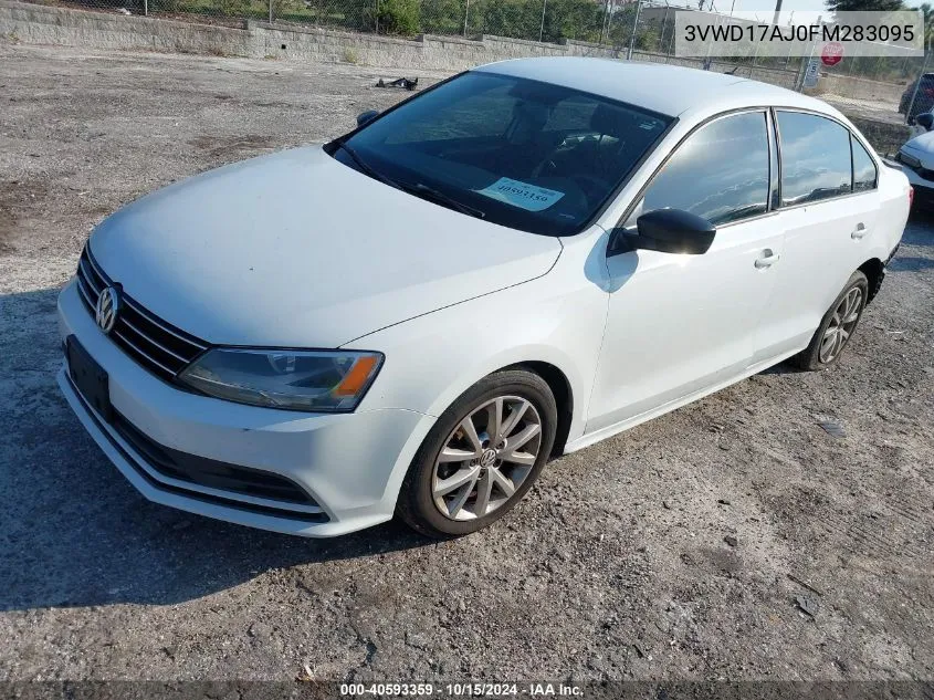 2015 Volkswagen Jetta 1.8T Se VIN: 3VWD17AJ0FM283095 Lot: 40593359