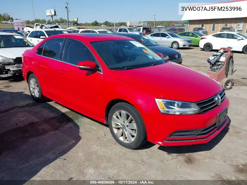 2015 Volkswagen Jetta 1.8T Se VIN: 3VWD07AJ5FM253996 Lot: 40606586