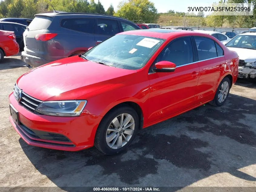 2015 Volkswagen Jetta 1.8T Se VIN: 3VWD07AJ5FM253996 Lot: 40606586