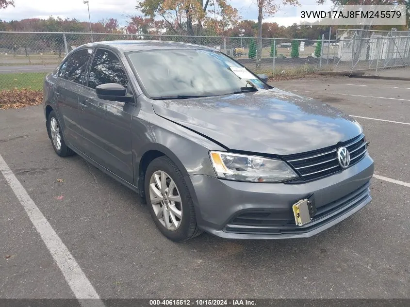 2015 Volkswagen Jetta 1.8T Se VIN: 3VWD17AJ8FM245579 Lot: 40615512