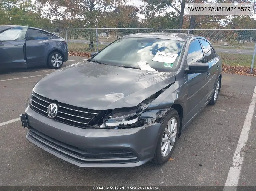 2015 Volkswagen Jetta 1.8T Se VIN: 3VWD17AJ8FM245579 Lot: 40615512