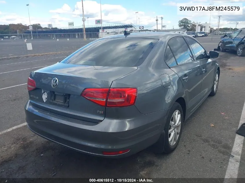 2015 Volkswagen Jetta 1.8T Se VIN: 3VWD17AJ8FM245579 Lot: 40615512