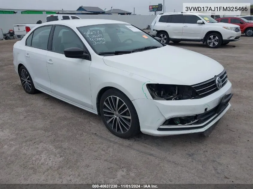 2015 Volkswagen Jetta 1.8T Sport VIN: 3VWD17AJ1FM325466 Lot: 40637230