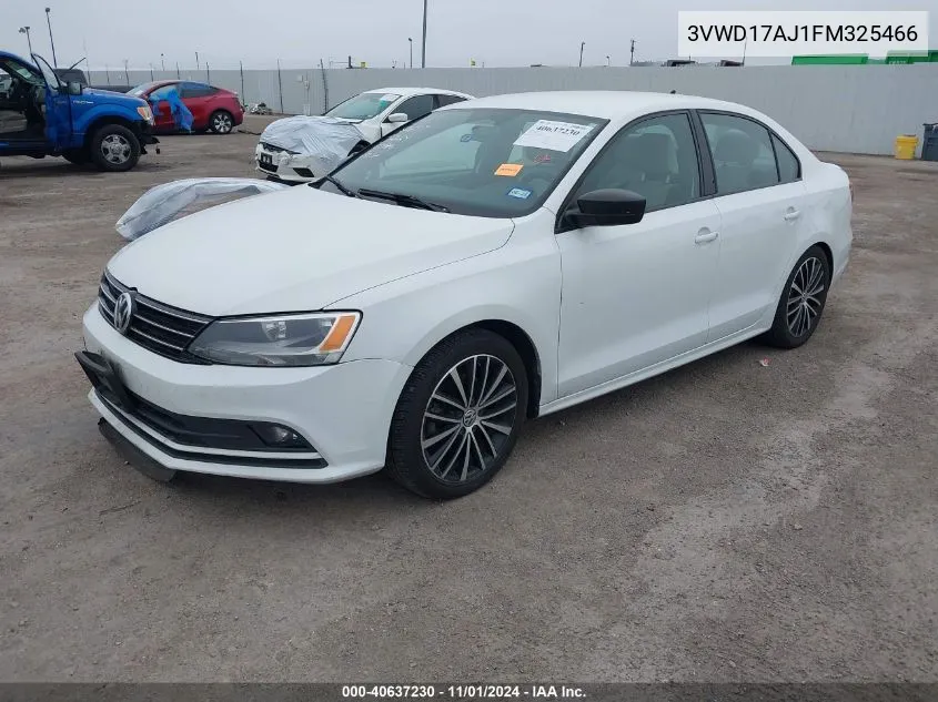 2015 Volkswagen Jetta 1.8T Sport VIN: 3VWD17AJ1FM325466 Lot: 40637230