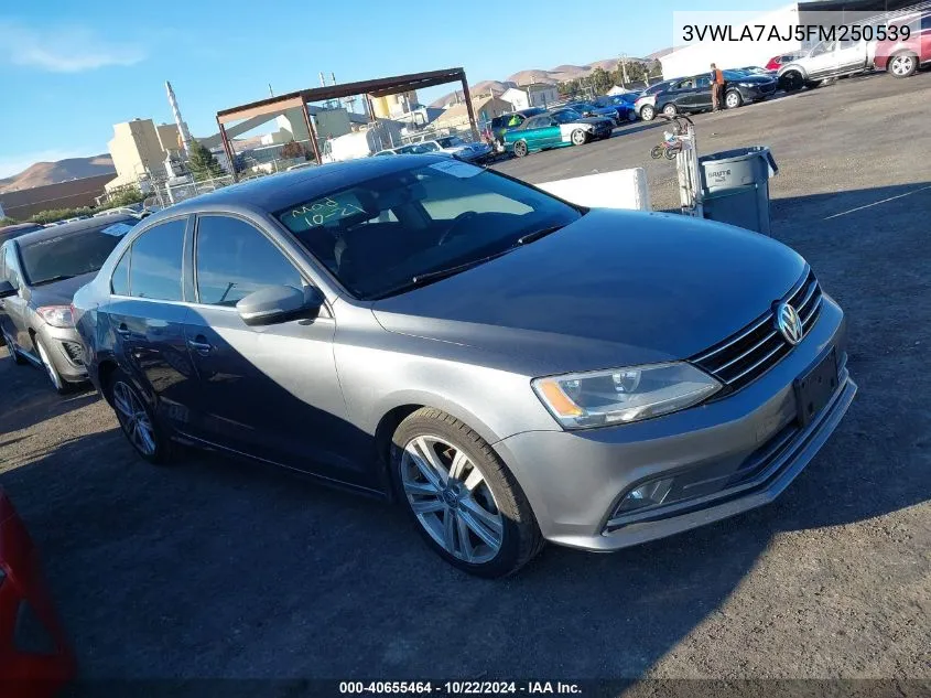 2015 Volkswagen Jetta 2.0L Tdi Sel VIN: 3VWLA7AJ5FM250539 Lot: 40655464