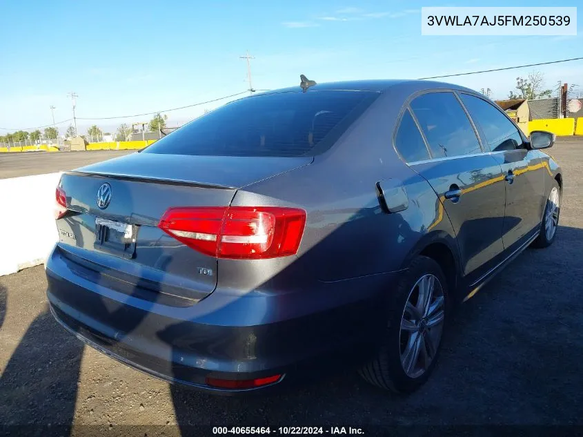 2015 Volkswagen Jetta 2.0L Tdi Sel VIN: 3VWLA7AJ5FM250539 Lot: 40655464