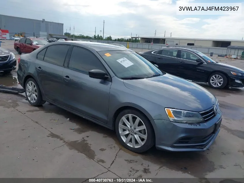 2015 Volkswagen Jetta Tdi VIN: 3VWLA7AJ4FM423967 Lot: 40730763