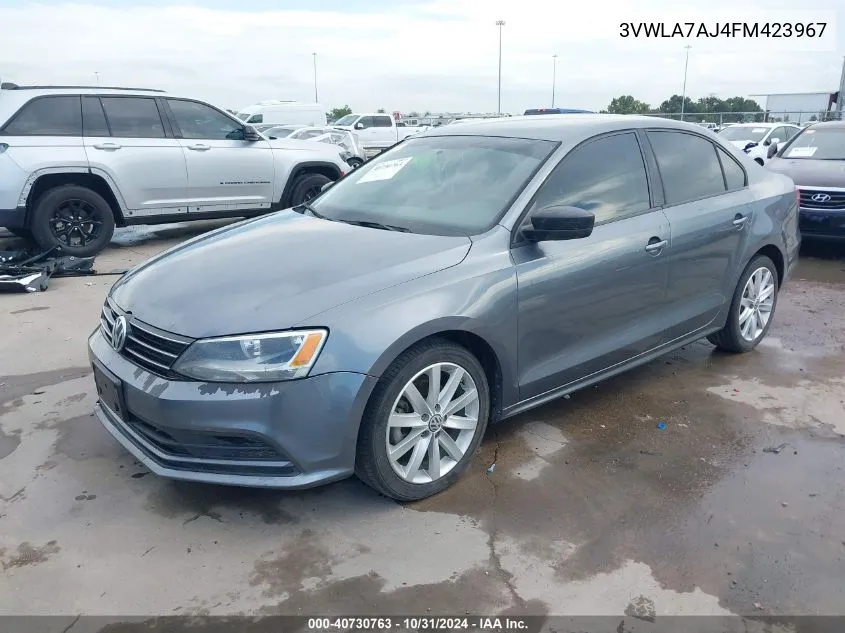 2015 Volkswagen Jetta Tdi VIN: 3VWLA7AJ4FM423967 Lot: 40730763