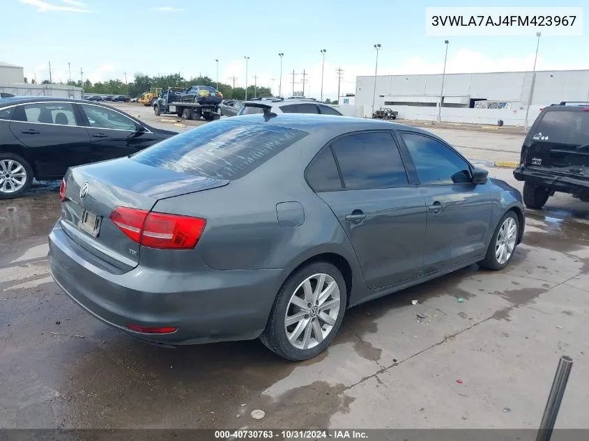 2015 Volkswagen Jetta Tdi VIN: 3VWLA7AJ4FM423967 Lot: 40730763