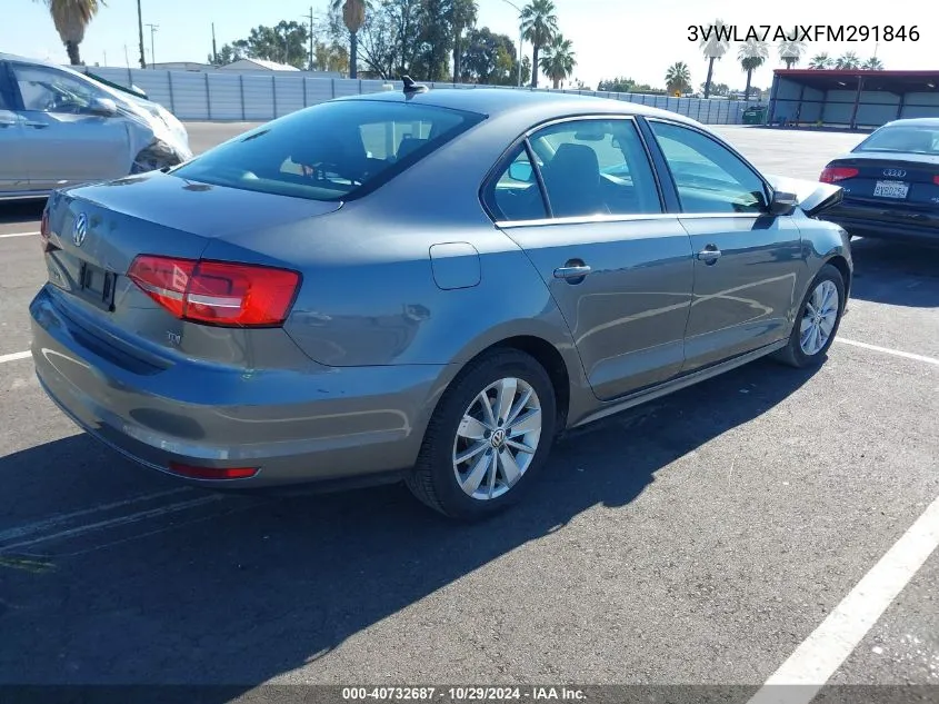 2015 Volkswagen Jetta 2.0L Tdi Se VIN: 3VWLA7AJXFM291846 Lot: 40732687