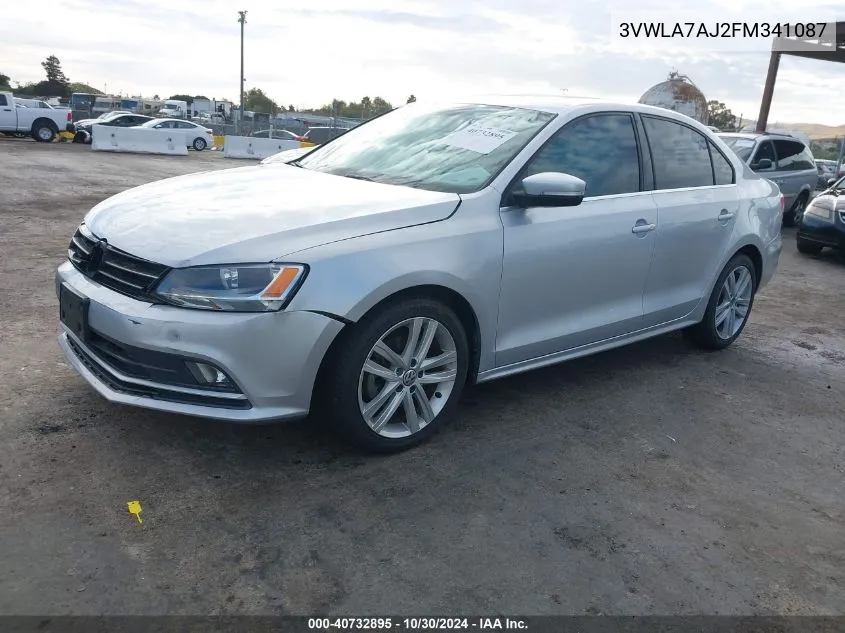 3VWLA7AJ2FM341087 2015 Volkswagen Jetta 2.0L Tdi Sel