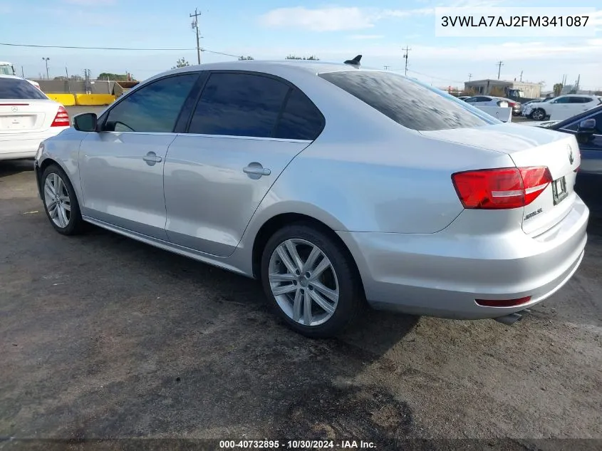 3VWLA7AJ2FM341087 2015 Volkswagen Jetta 2.0L Tdi Sel