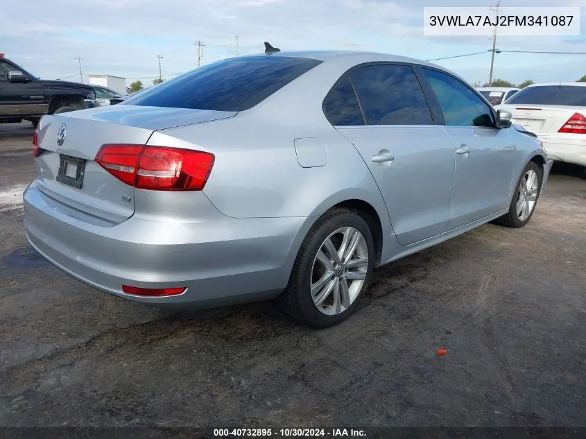 3VWLA7AJ2FM341087 2015 Volkswagen Jetta 2.0L Tdi Sel