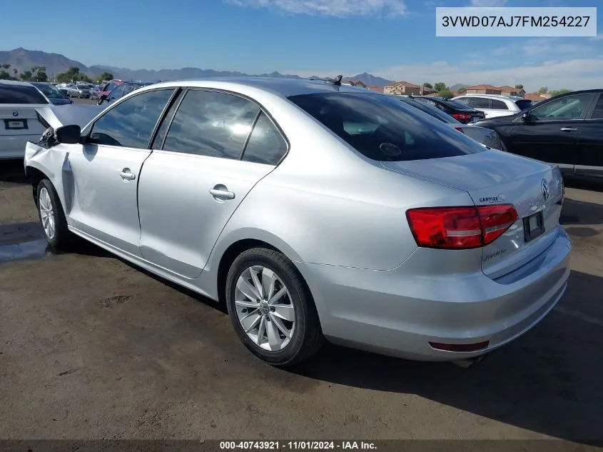 2015 Volkswagen Jetta 1.8T Se VIN: 3VWD07AJ7FM254227 Lot: 40743921