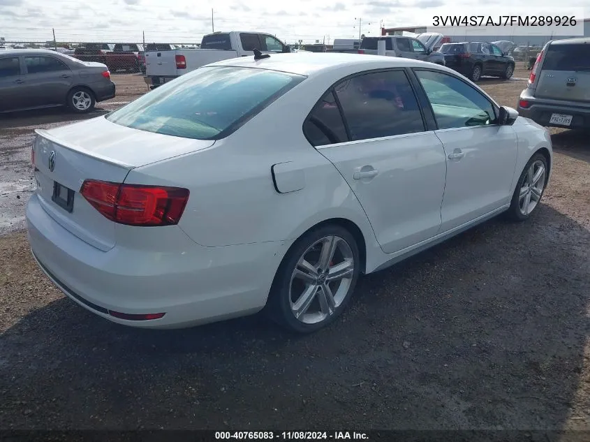 2015 Volkswagen Jetta 2.0T Gli Sel VIN: 3VW4S7AJ7FM289926 Lot: 40765083