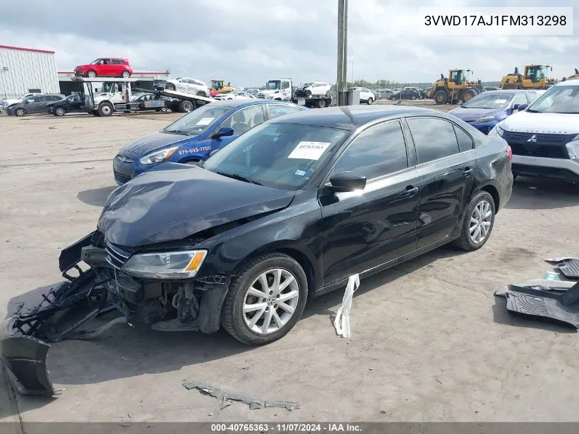 2015 Volkswagen Jetta 1.8T Se VIN: 3VWD17AJ1FM313298 Lot: 40765363