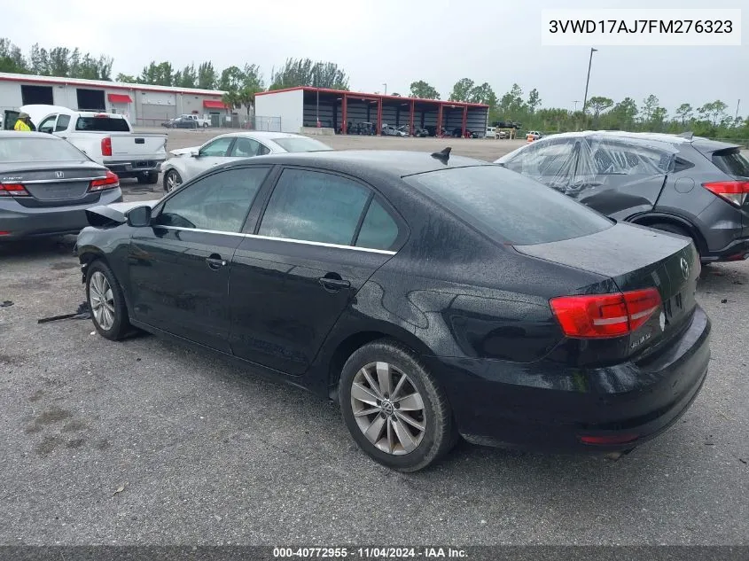 2015 Volkswagen Jetta 1.8T Se VIN: 3VWD17AJ7FM276323 Lot: 40772955