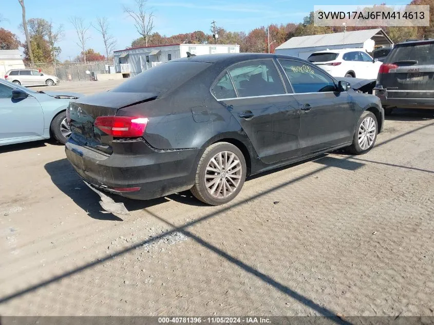 2015 Volkswagen Jetta 1.8T Se VIN: 3VWD17AJ6FM414613 Lot: 40781396