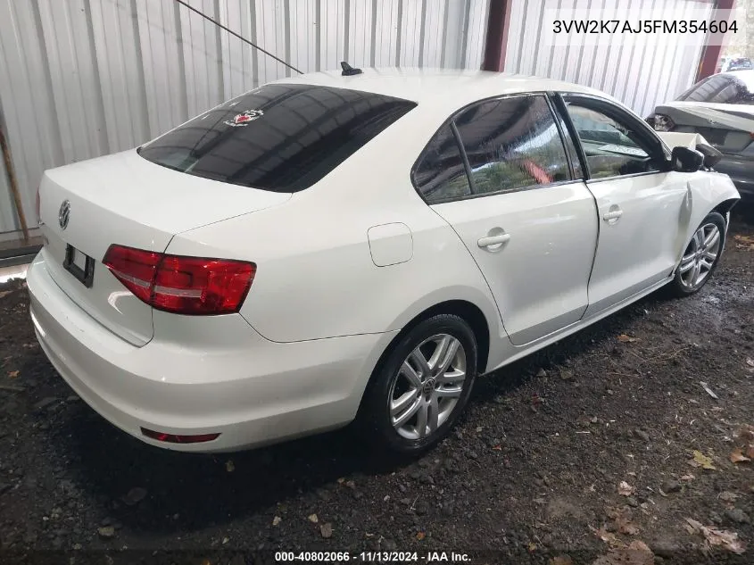 3VW2K7AJ5FM354604 2015 Volkswagen Jetta 2.0L S