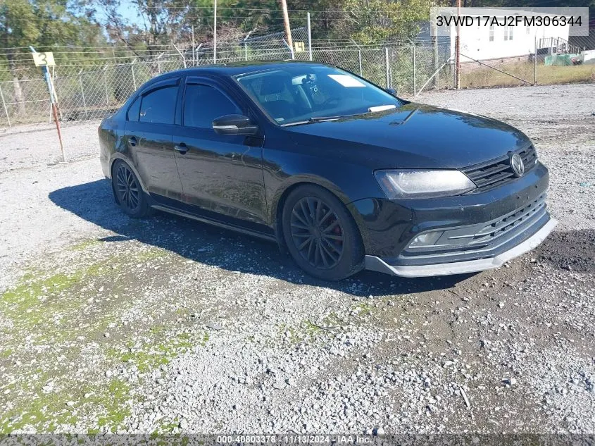 3VWD17AJ2FM306344 2015 Volkswagen Jetta 1.8T Se