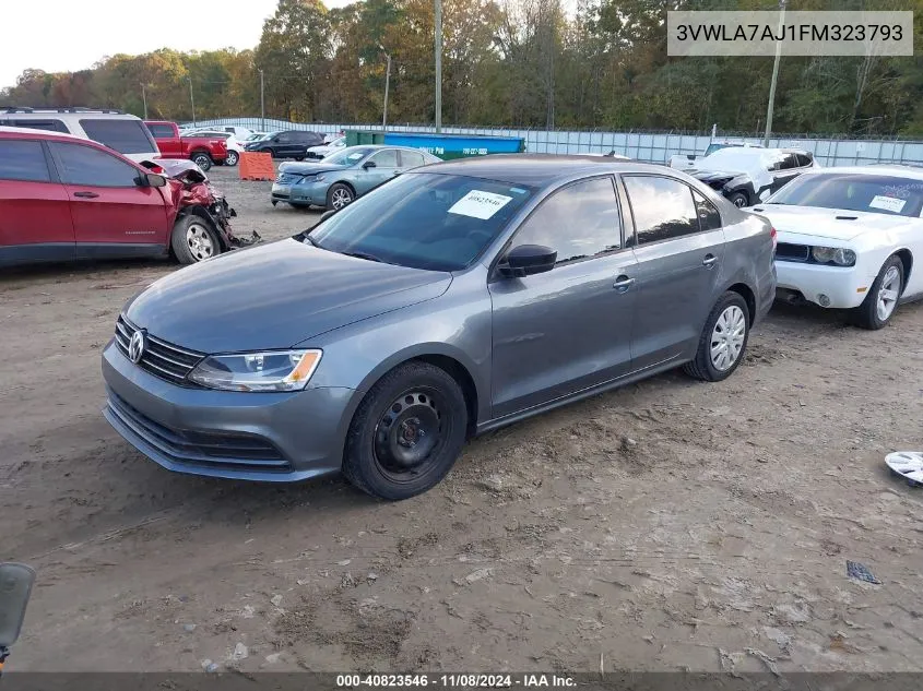 2015 Volkswagen Jetta 2.0L Tdi S VIN: 3VWLA7AJ1FM323793 Lot: 40823546