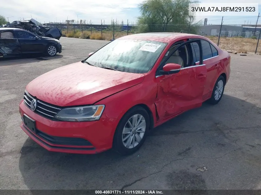 2015 Volkswagen Jetta Tdi VIN: 3VWLA7AJ8FM291523 Lot: 40831771