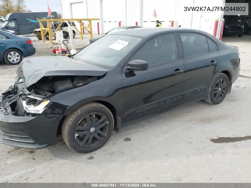 3VW2K7AJ7FM244802 2015 Volkswagen Jetta 2.0L S