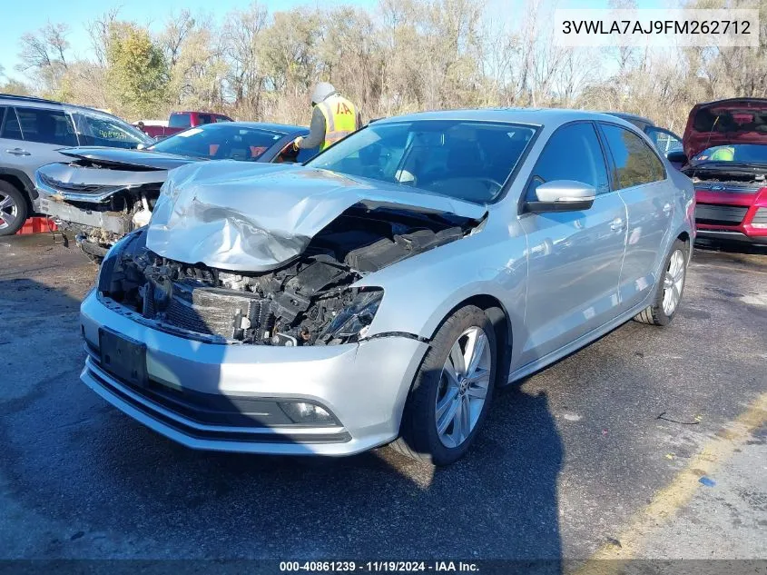 2015 Volkswagen Jetta 2.0L Tdi Sel VIN: 3VWLA7AJ9FM262712 Lot: 40861239