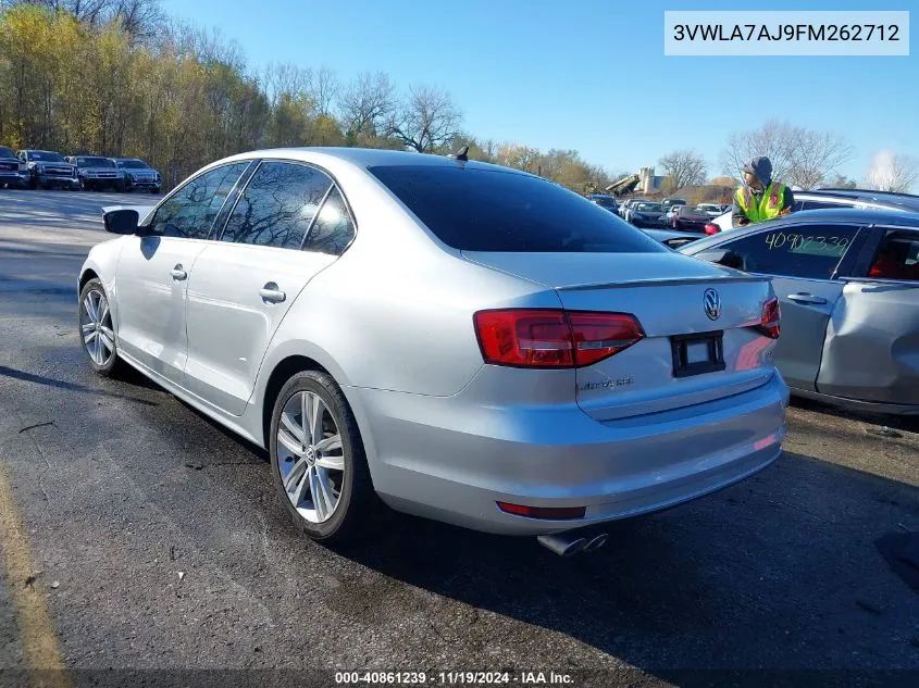 2015 Volkswagen Jetta 2.0L Tdi Sel VIN: 3VWLA7AJ9FM262712 Lot: 40861239