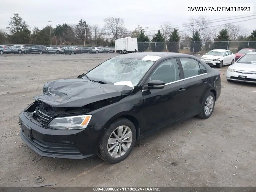 2015 Volkswagen Jetta 2.0L Tdi Se VIN: 3VW3A7AJ7FM318923 Lot: 40908662