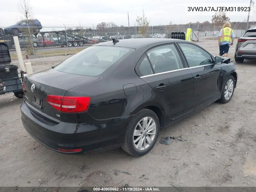 2015 Volkswagen Jetta 2.0L Tdi Se VIN: 3VW3A7AJ7FM318923 Lot: 40908662