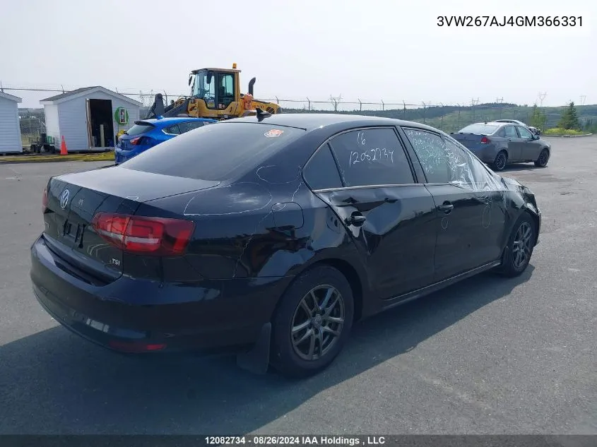 3VW267AJ4GM366331 2016 Volkswagen Jetta Sedan