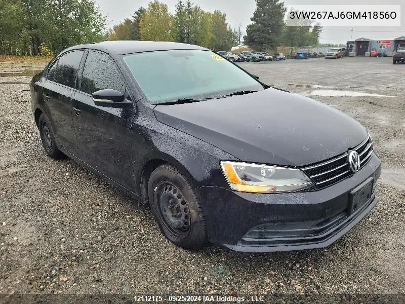 3VW267AJ6GM41856O 2016 Volkswagen Jetta Sedan