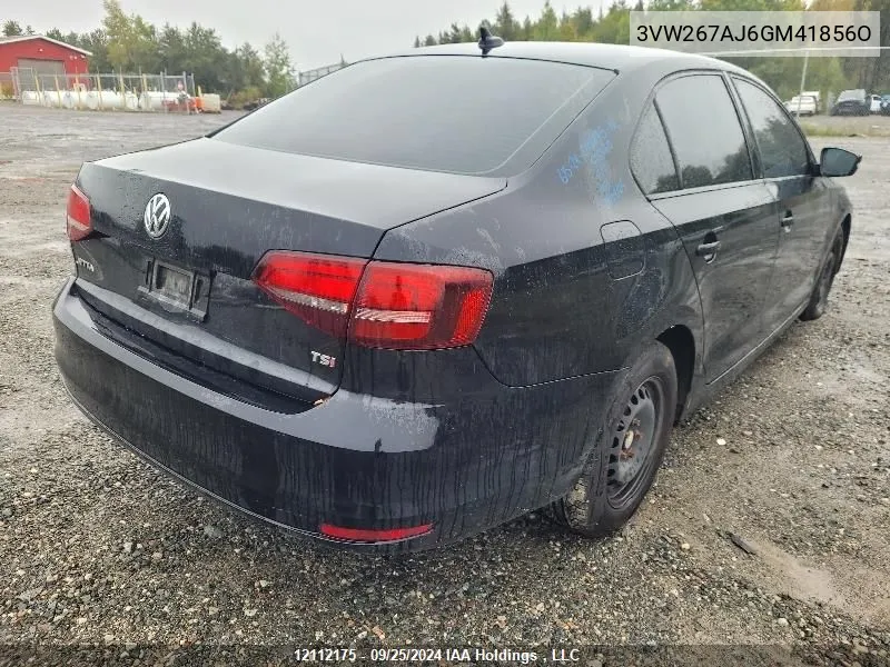 3VW267AJ6GM41856O 2016 Volkswagen Jetta Sedan