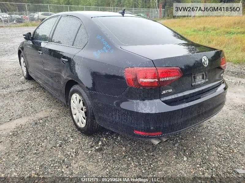 3VW267AJ6GM41856O 2016 Volkswagen Jetta Sedan