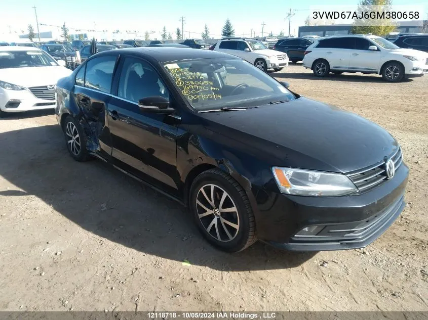 3VWD67AJ6GM380658 2016 Volkswagen Jetta Sedan