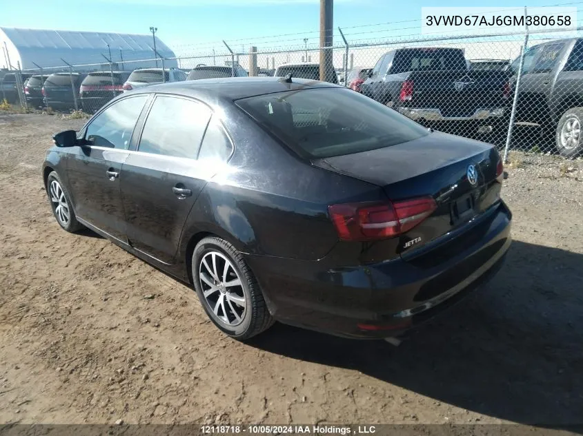 3VWD67AJ6GM380658 2016 Volkswagen Jetta Sedan